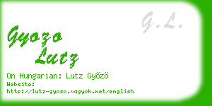 gyozo lutz business card