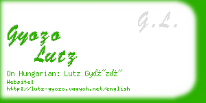gyozo lutz business card